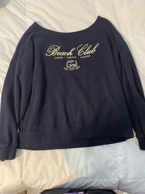 Garage Black Sweatshirt with White Label